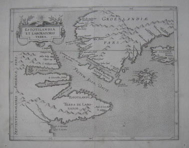 (ARCTIC). WYTFLIET, Cornelius [fl. 1597]. Estotilandia Et Laboratoris Terra. [Douai: c1605].